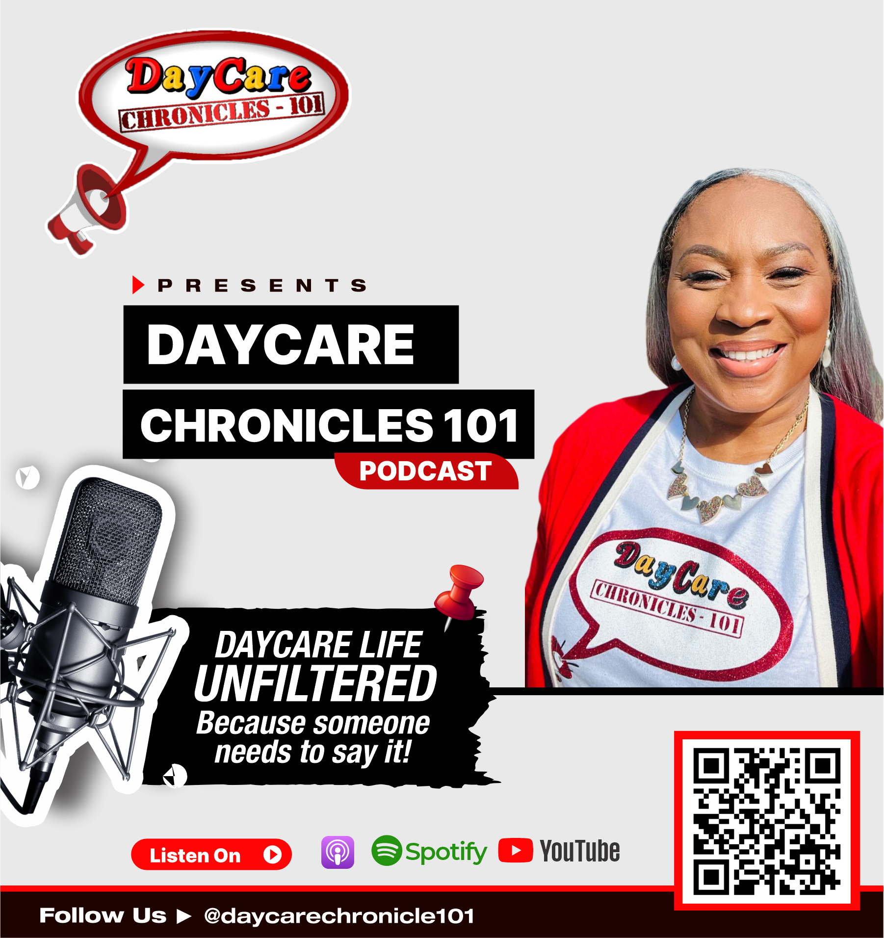 Daycare Chronicles 101 Podcast flyer